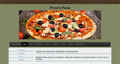 Desktop Screenshot of prestopizza.eu